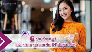 6 Yếu tố đánh giá nhân viên tư vấn triển khai ERP chuyên nghiệp
