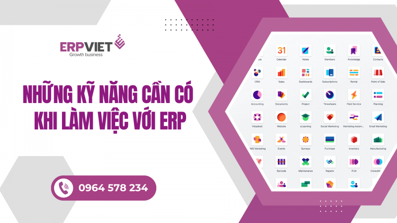 Những kỹ năng cần đào tạo cho nhân viên khi làm việc với ERP