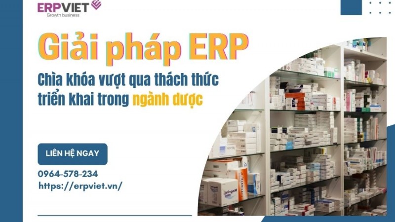 Giải pháp ERP: Chìa khóa vượt qua thách thức triển khai trong ngành dược