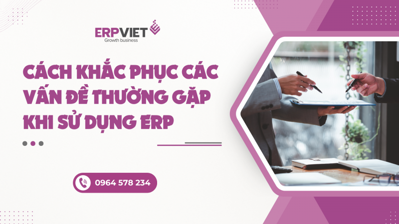 Cách khắc phục các vấn đề thường gặp khi sử dụng ERP