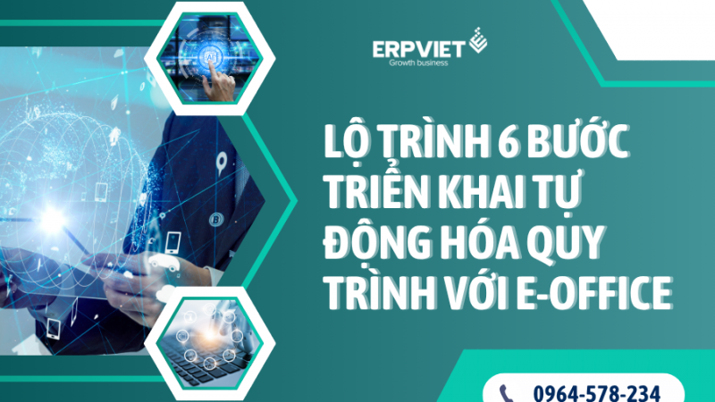 Lộ trình 6 bước triển khai tự động hóa quy trình với E-Office