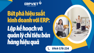 Bứt phá hiệu suất kinh doanh với ERP: Lập kế hoạch và quản lý chỉ tiêu bán hàng hiệu quả