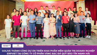 Golive thành công dự án triển khai phần mềm quản trị doanh nghiệp ERPViet tại Công ty Cổ phần vàng bạc đá quý Bảo Tín Mạnh Hải
