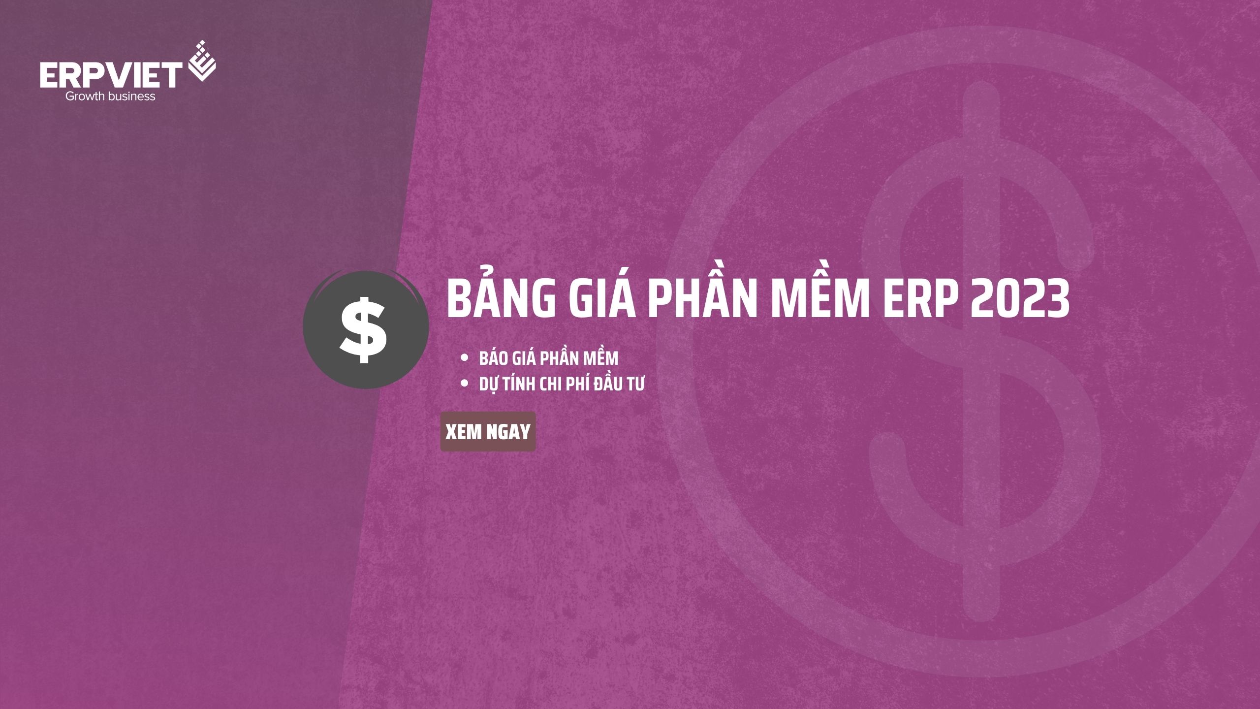 Bảng giá phần mềm ERP mới nhất 2023