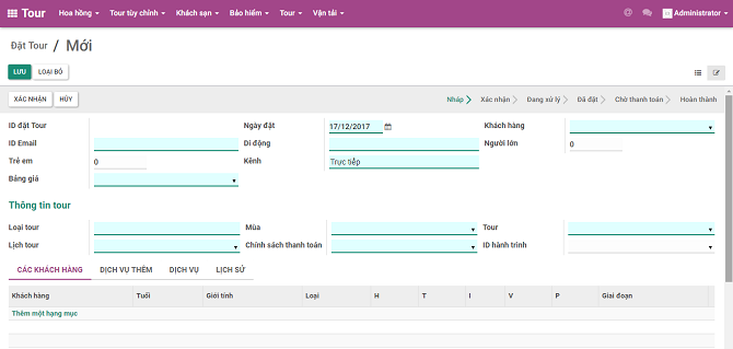 Phần mềm quản lý du lịch Odoo – khác biệt và ưu thế vượt trội 01