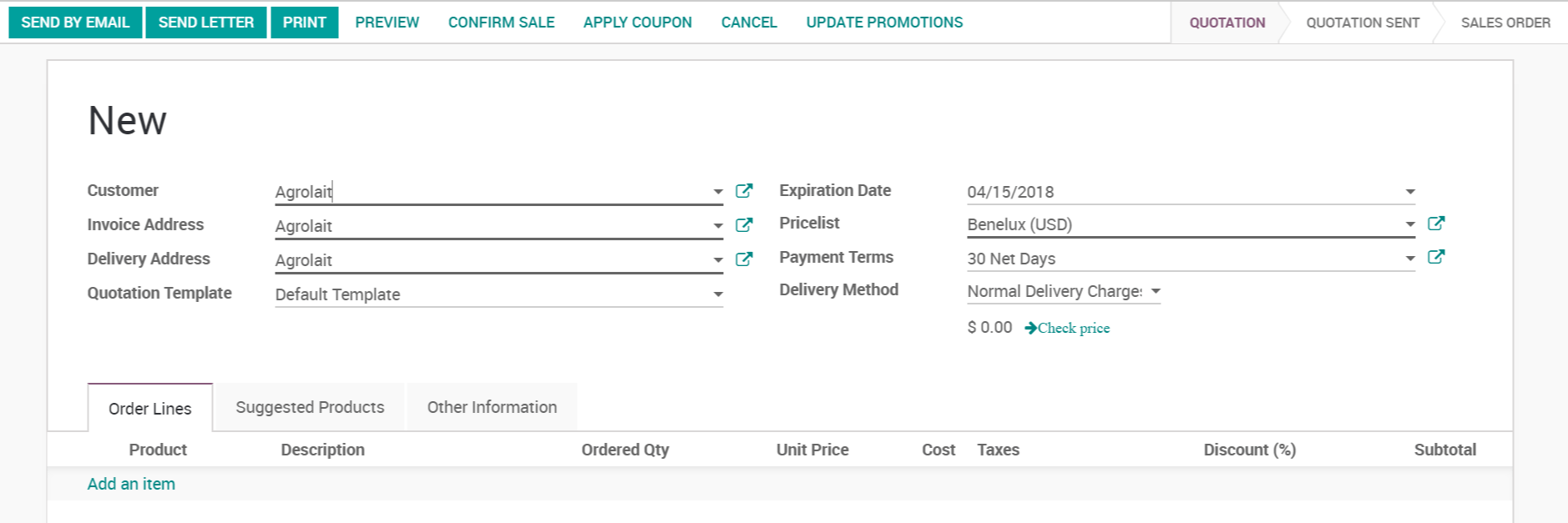 Hướng dẫn sử dụng phần mềm Odoo ERPViet: ứng dụng CRM - Chăm sóc khách hàng 7.2 Hướng dẫn sử dụng phần mềm Odoo ERPViet: ứng dụng CRM - Chăm sóc khách hàng 7.2