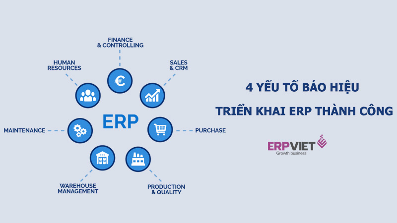 4 yếu tố báo hiệu triển khai ERP thành công