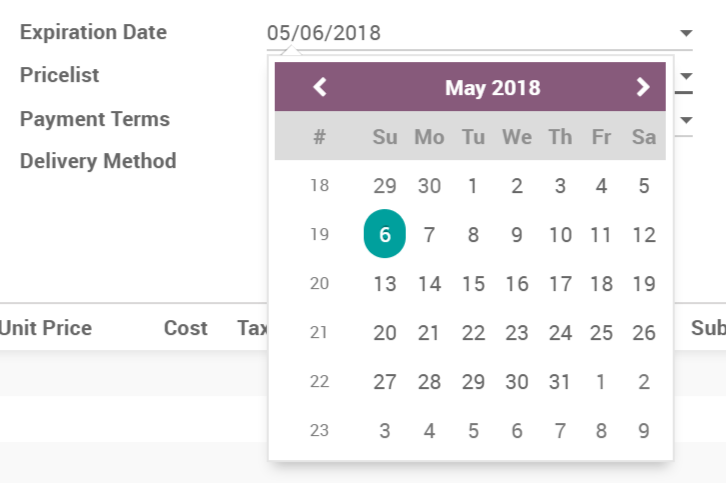 Phần mềm Odoo ERP - Ứng dụng sale