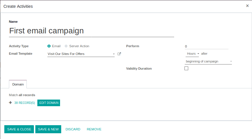 Marketing Automation Odoo ERP 