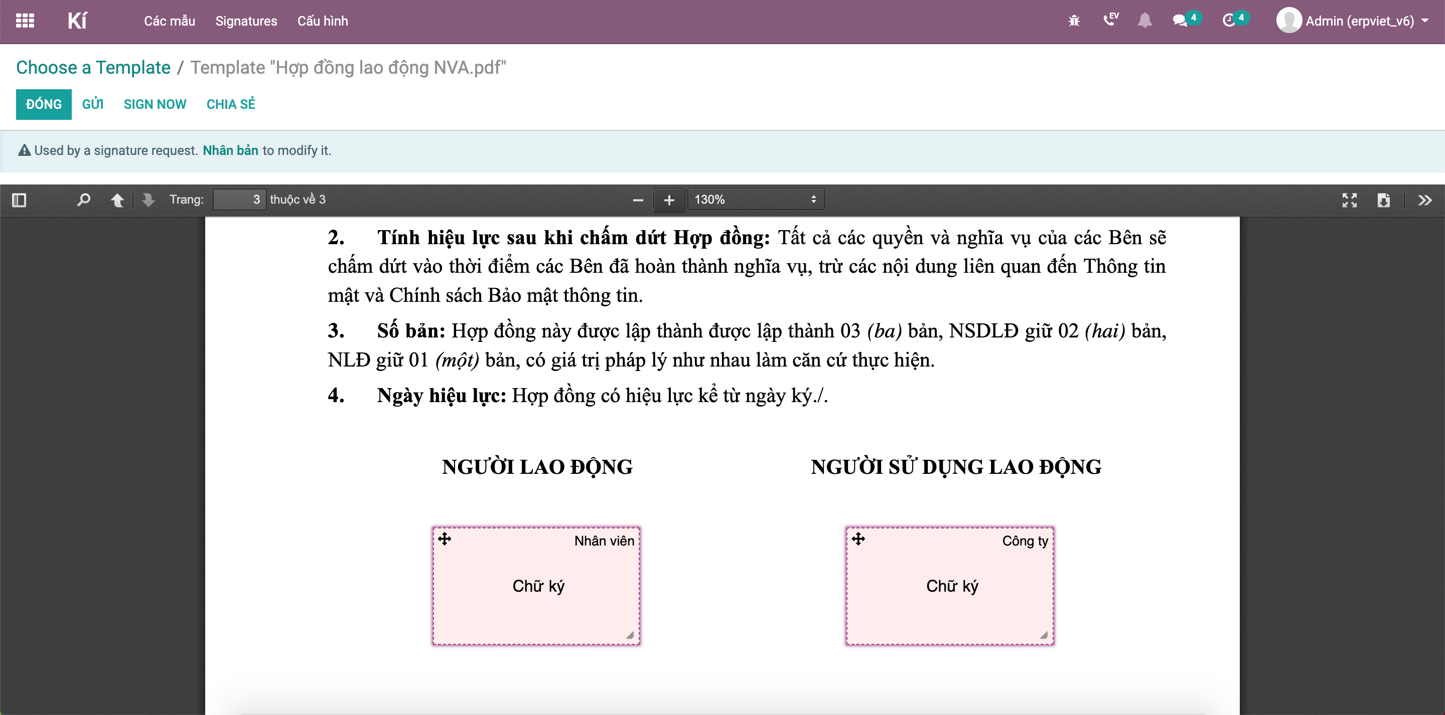 Ký tài liệu nhanh chóng