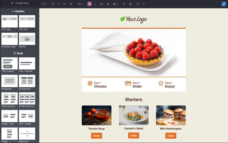 Đa dạng mẫu email
