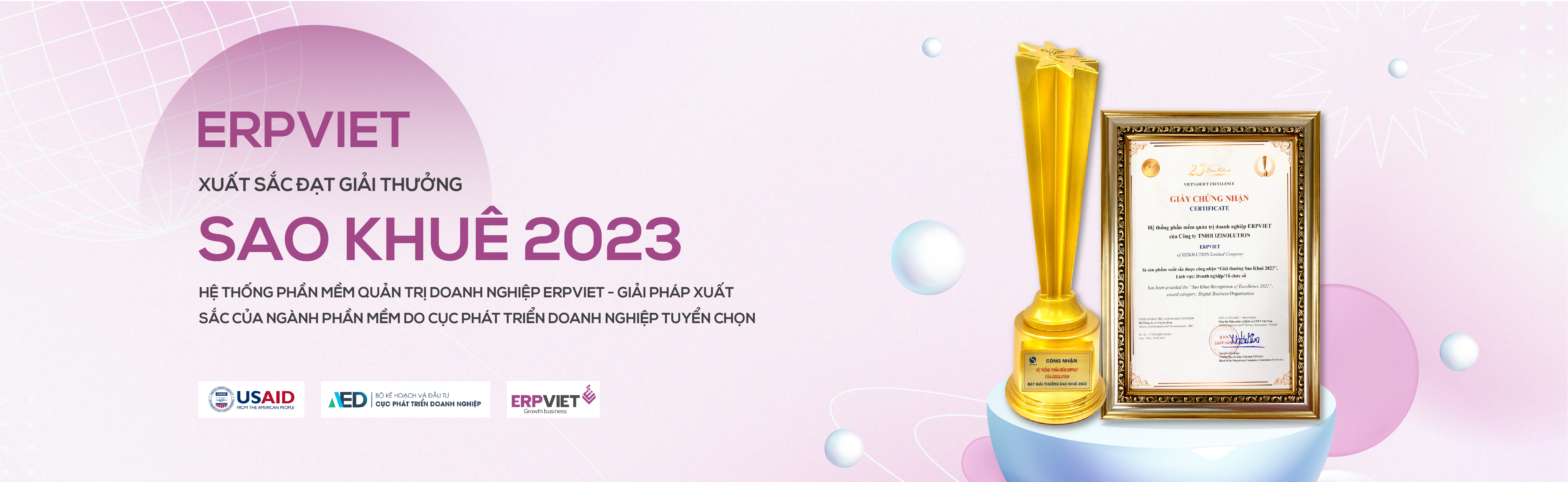 ERPViet xuất sắc đạt giải thưởng Sao Khuê 2024