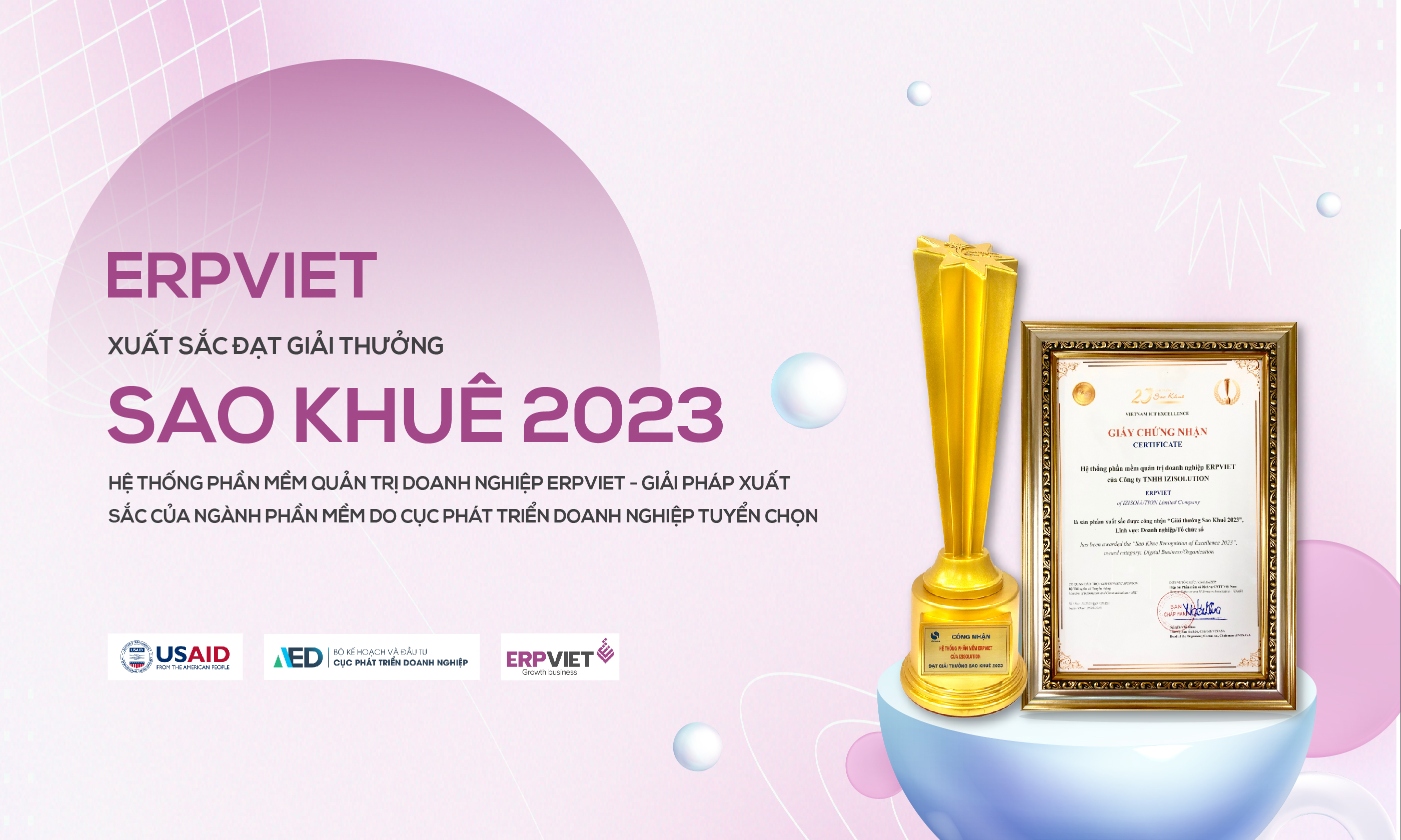 ERPViet xuất sắc đạt giải thưởng Sao Khuê 2024