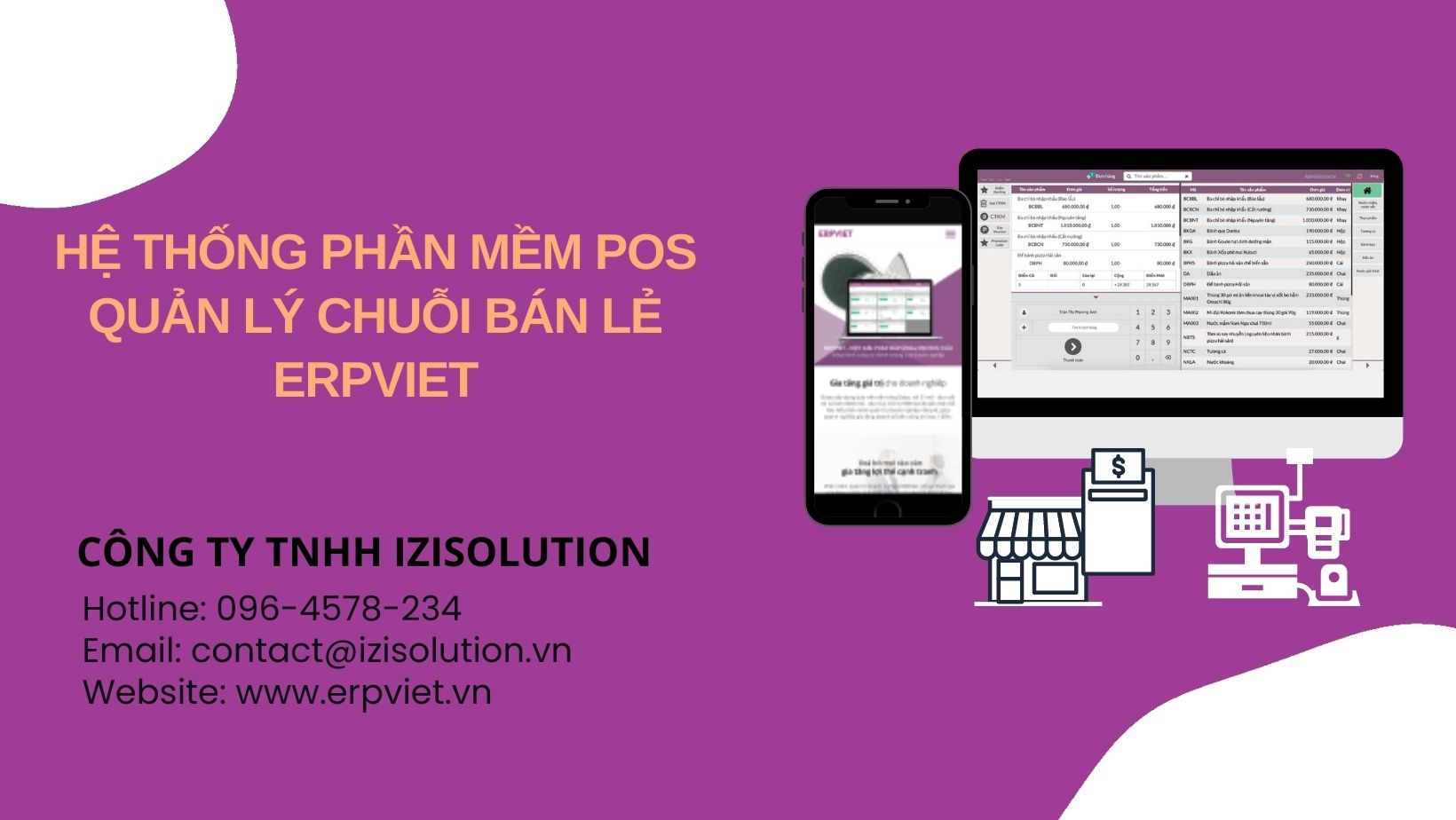 Phần mềm quản lý cửa hàng từ xa ERPViet